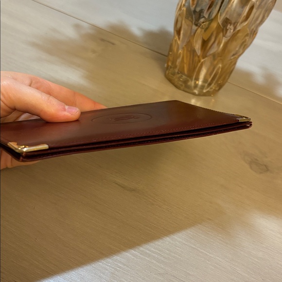Cartier Burgundy Leather Wallet - Picture 11 of 12